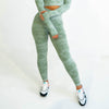 Rebel Seamless Leggings (Camo Light Green)