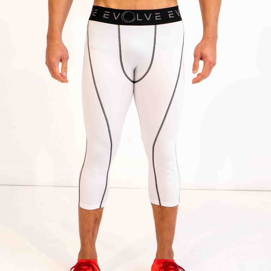 LE 3/4 Compression Leggings - White