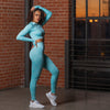 Rebel Seamless Leggings (Camo Mint Blue)