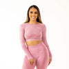 Marvel Seamless LS Crop Top (Pink)