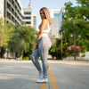 Elevate Seamless Leggings (Grey and White)