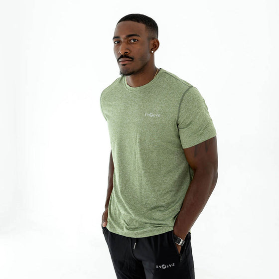 Accelerate Tee - Heather Green