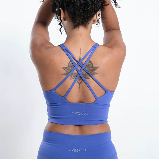 Classic Sports Bra (Blue) - Live Evolutionary