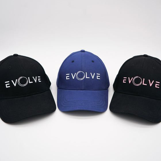 Evolve Fitted Baseball Cap - Black/White - Live Evolutionary