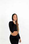 Evolve Sport Crop Top (Black) - Live Evolutionary