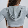 Evolve Sport Crop Top (Marble Grey) - Live Evolutionary