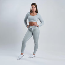  Evolve Sport Crop Top (Marble Grey) - Live Evolutionary