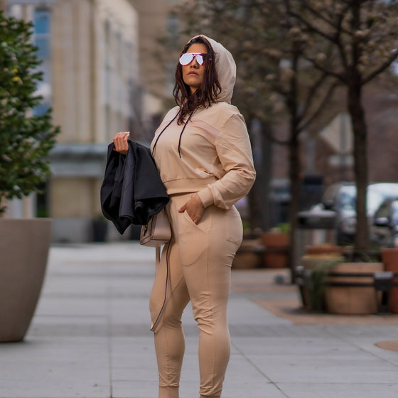 Evolve Sport Hoodie- Latte Brown - Live Evolutionary