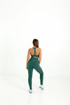 Queen Vee Leggings (Dark Green) - Live Evolutionary