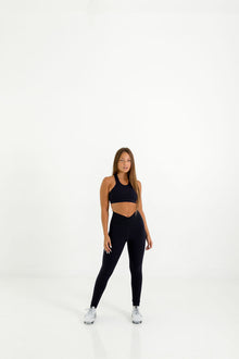  Queen Vee Leggings (Dark Blue) - Live Evolutionary