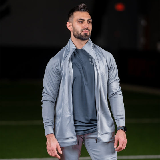 Prime Track Jacket - Grey - Live Evolutionary