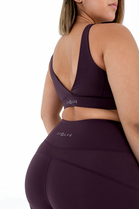 Princess Sports Bra (Plum) - Live Evolutionary