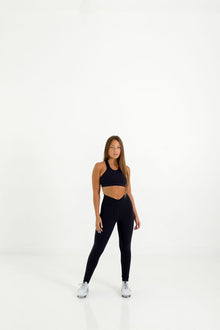  Queen Vee Sports Bra (Dark Blue) - Live Evolutionary