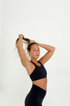 Queen Vee Sports Bra (Dark Blue) - Live Evolutionary