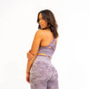 Rebel Seamless Sports Bra (Camo Purple) - Live Evolutionary