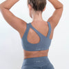 Rebel Sports Bra (Light Blue) - Live Evolutionary