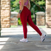 Rio Leggings - Dark Red - Live Evolutionary