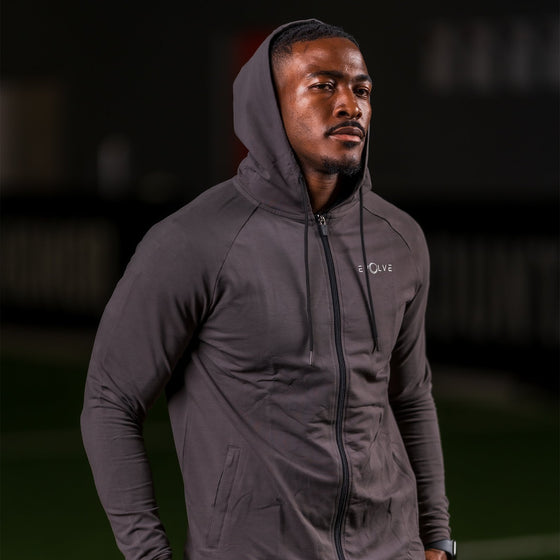 Velocity Track Jacket- Dark Grey - Live Evolutionary