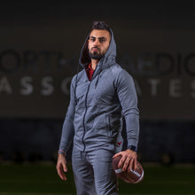  Velocity Track Jacket- Heather Grey - Live Evolutionary